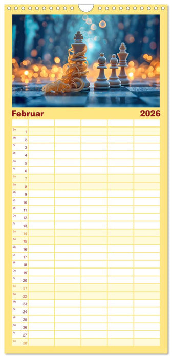 Lecker Schach (CALVENDO Familienplaner 2026)