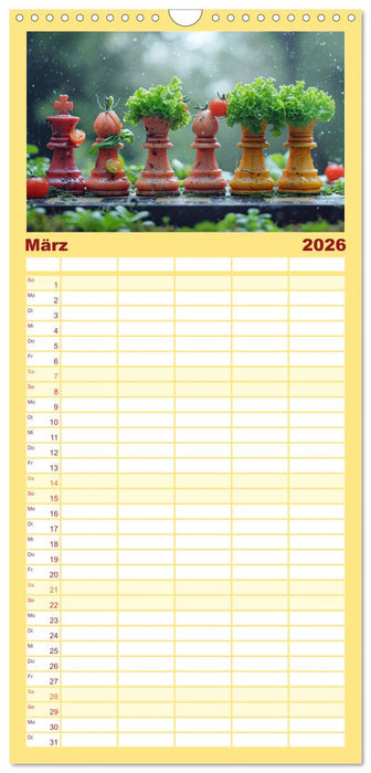 Lecker Schach (CALVENDO Familienplaner 2026)