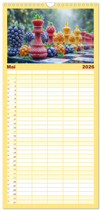 Lecker Schach (CALVENDO Familienplaner 2026)