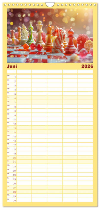 Lecker Schach (CALVENDO Familienplaner 2026)