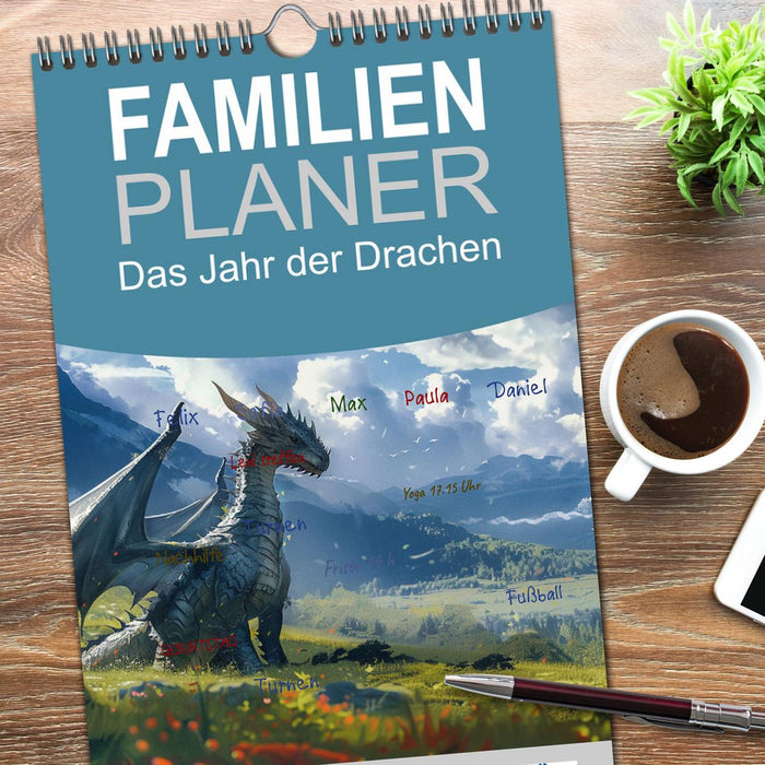 Das Jahr der Drachen (CALVENDO Familienplaner 2026)