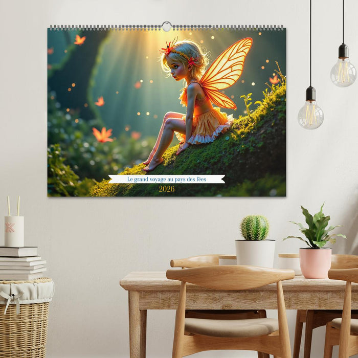 Le grand voyage au pays des fées (CALVENDO Calendrier mensuel 2026)