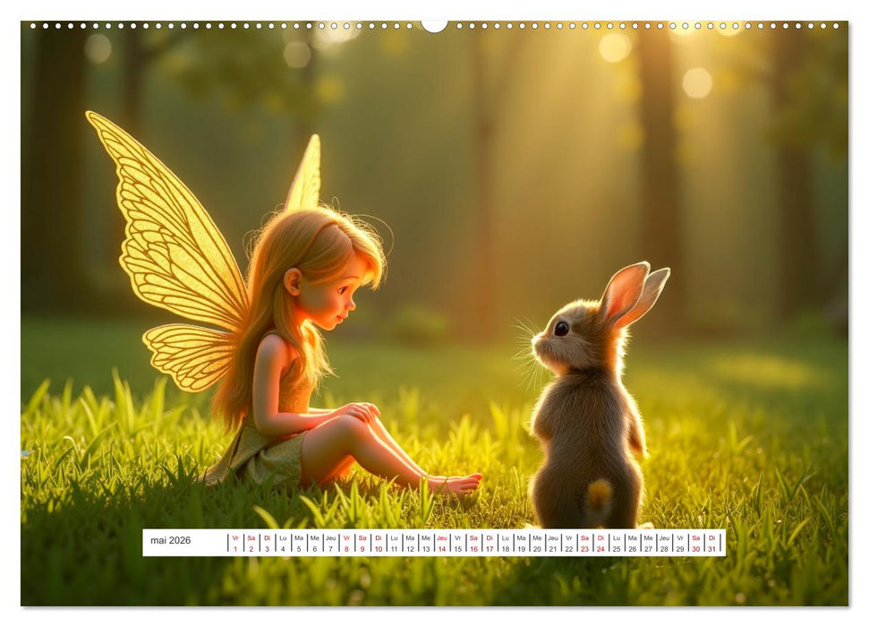 Le grand voyage au pays des fées (CALVENDO Calendrier mensuel 2026)