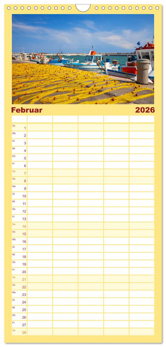 Urlaubsparadies in Kreta (CALVENDO Familienplaner 2026)