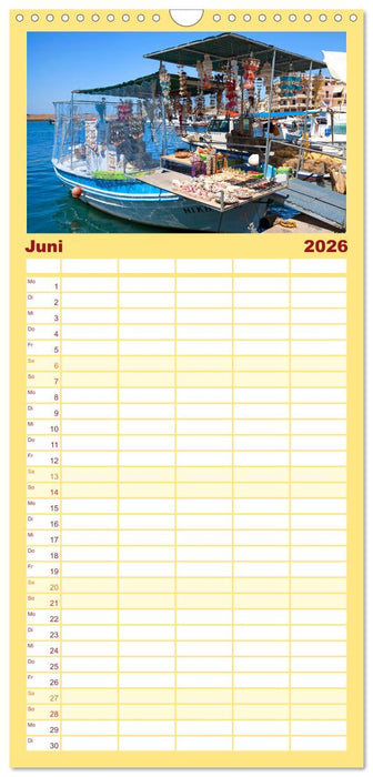 Urlaubsparadies in Kreta (CALVENDO Familienplaner 2026)