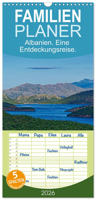 Albanien. Eine Entdeckungsreise. (CALVENDO Familienplaner 2026)