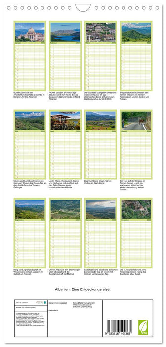 Albanien. Eine Entdeckungsreise. (CALVENDO Familienplaner 2026)