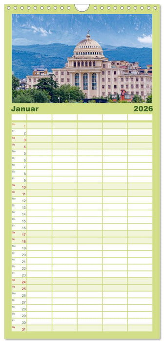 Albanien. Eine Entdeckungsreise. (CALVENDO Familienplaner 2026)