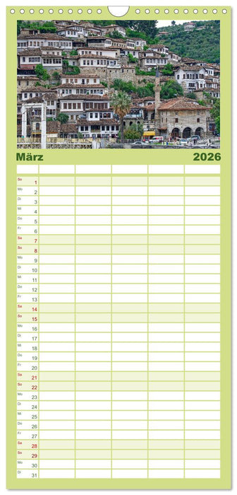 Albanien. Eine Entdeckungsreise. (CALVENDO Familienplaner 2026)