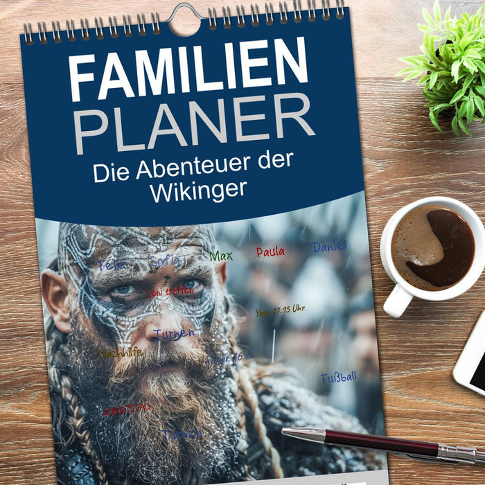 Die Abenteuer der Wikinger (CALVENDO Familienplaner 2026)