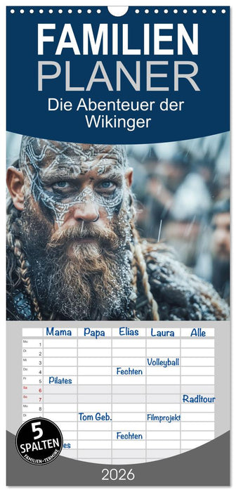 Die Abenteuer der Wikinger (CALVENDO Familienplaner 2026)