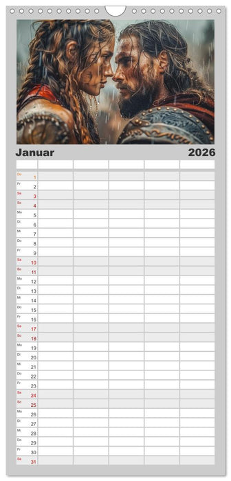 Die Abenteuer der Wikinger (CALVENDO Familienplaner 2026)