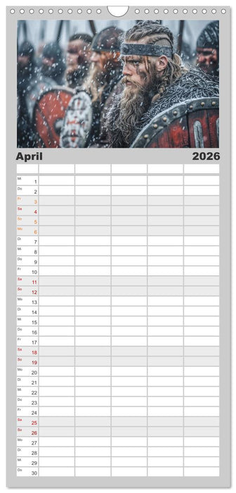 Die Abenteuer der Wikinger (CALVENDO Familienplaner 2026)