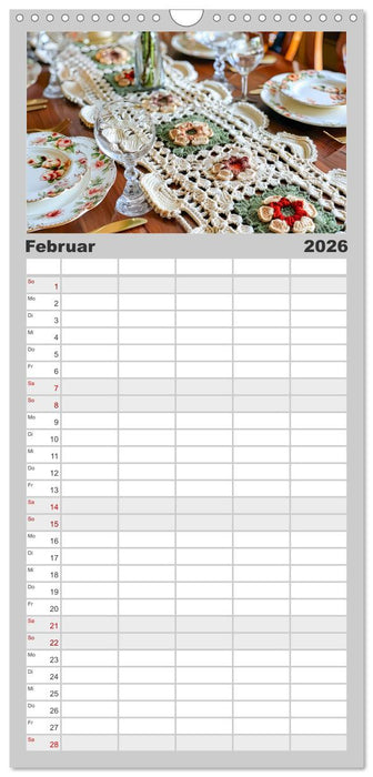 Granny Square Kunst - Ein Jahr voller kreativer Häkelideen (CALVENDO Familienplaner 2026)