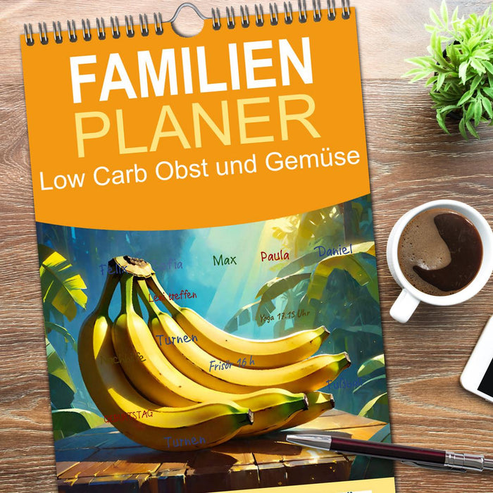 Low Carb Obst und Gemüse (CALVENDO Familienplaner 2026)