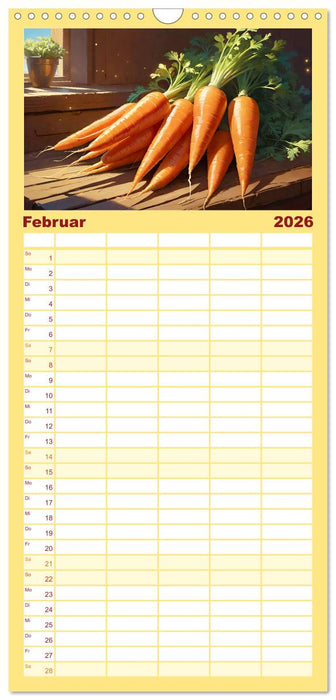 Low Carb Obst und Gemüse (CALVENDO Familienplaner 2026)