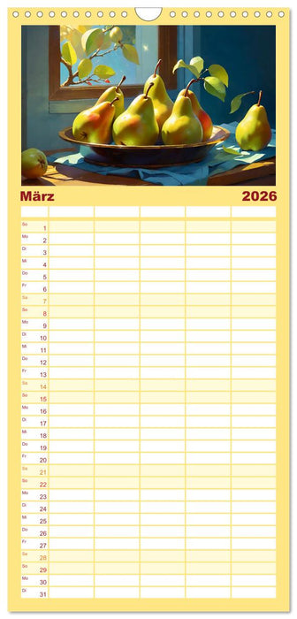 Low Carb Obst und Gemüse (CALVENDO Familienplaner 2026)