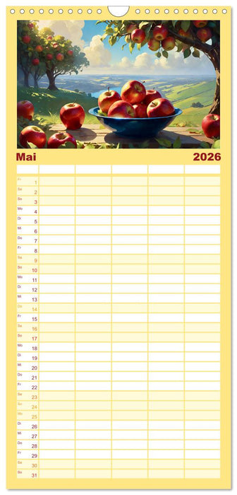 Low Carb Obst und Gemüse (CALVENDO Familienplaner 2026)