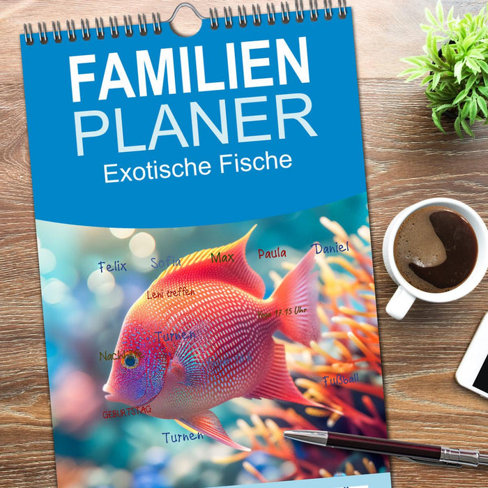 Exotische Fische (CALVENDO Familienplaner 2026)