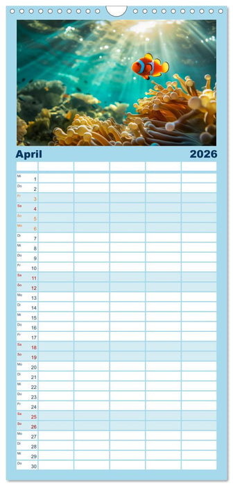Exotische Fische (CALVENDO Familienplaner 2026)