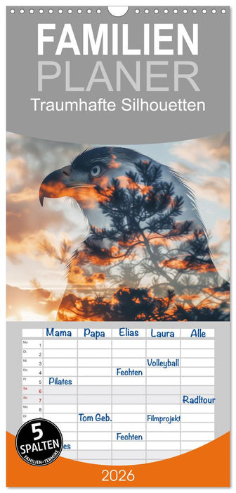 Traumhafte Silhouetten (CALVENDO Familienplaner 2026)