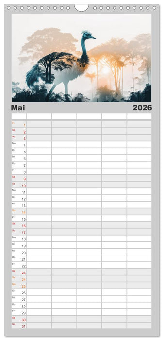 Traumhafte Silhouetten (CALVENDO Familienplaner 2026)