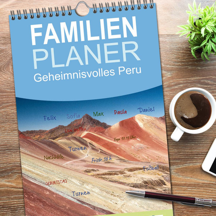 Geheimnisvolles Peru (CALVENDO Familienplaner 2026)