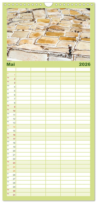 Geheimnisvolles Peru (CALVENDO Familienplaner 2026)