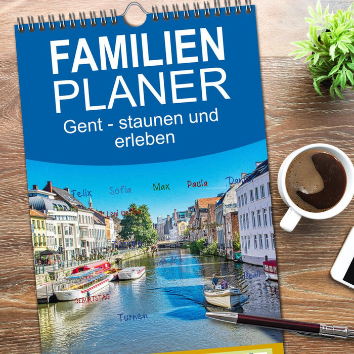 Gent - staunen und erleben (CALVENDO Familienplaner 2026)