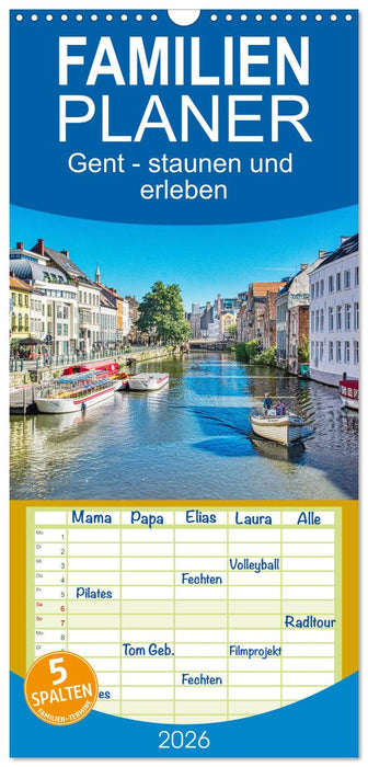 Gent - staunen und erleben (CALVENDO Familienplaner 2026)