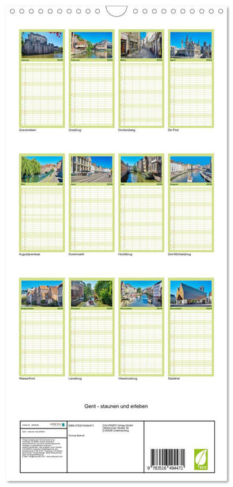 Gent - staunen und erleben (CALVENDO Familienplaner 2026)