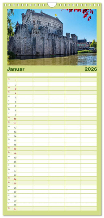 Gent - staunen und erleben (CALVENDO Familienplaner 2026)