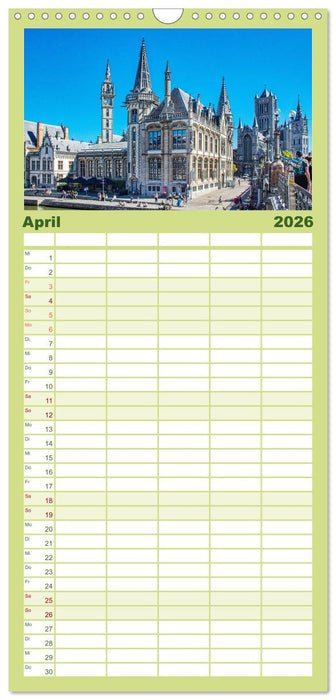 Gent - staunen und erleben (CALVENDO Familienplaner 2026)