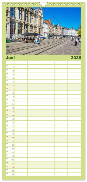 Gent - staunen und erleben (CALVENDO Familienplaner 2026)