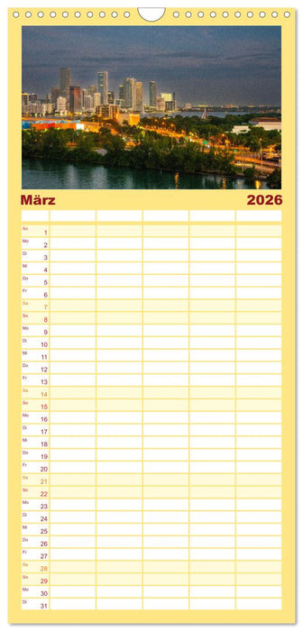 Kunterbuntes Miami (CALVENDO Familienplaner 2026)