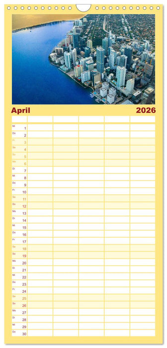 Kunterbuntes Miami (CALVENDO Familienplaner 2026)