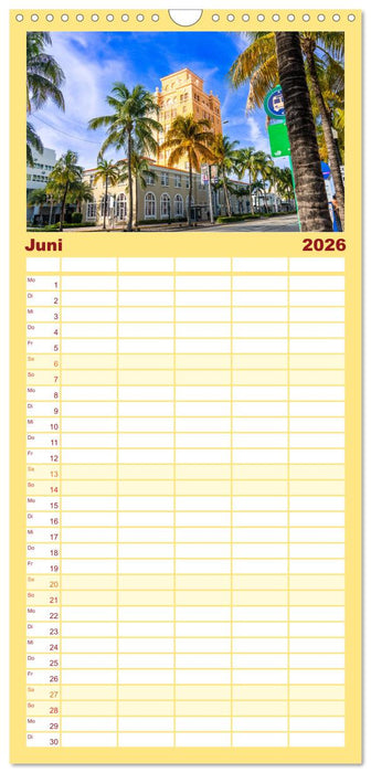 Kunterbuntes Miami (CALVENDO Familienplaner 2026)