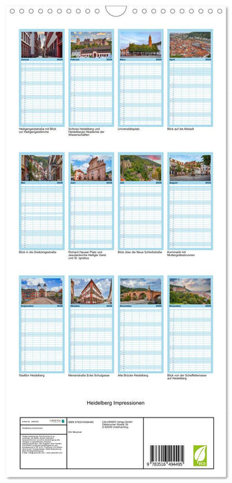 Heidelberg Impressionen (CALVENDO Familienplaner 2026)
