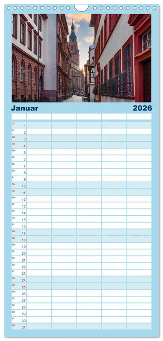 Heidelberg Impressionen (CALVENDO Familienplaner 2026)