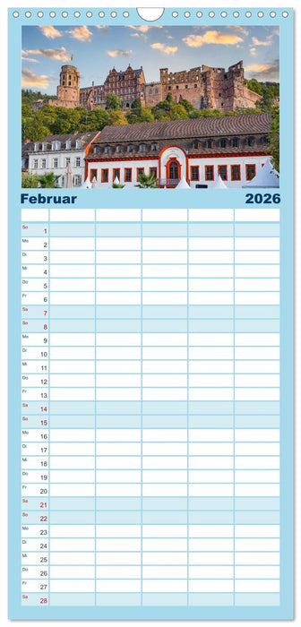 Heidelberg Impressionen (CALVENDO Familienplaner 2026)