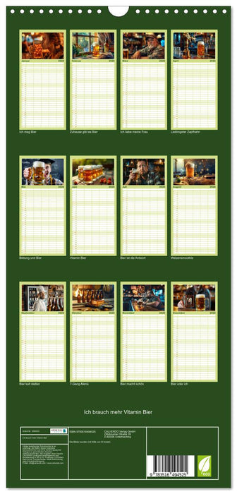 Ich brauch mehr Vitamin Bier (CALVENDO Familienplaner 2026)