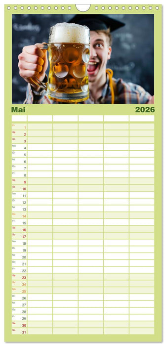 Ich brauch mehr Vitamin Bier (CALVENDO Familienplaner 2026)