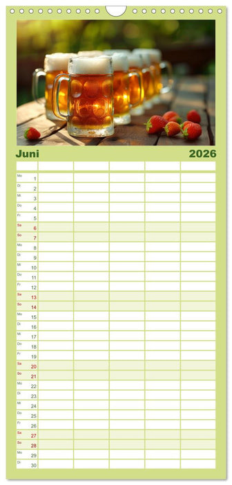 Ich brauch mehr Vitamin Bier (CALVENDO Familienplaner 2026)