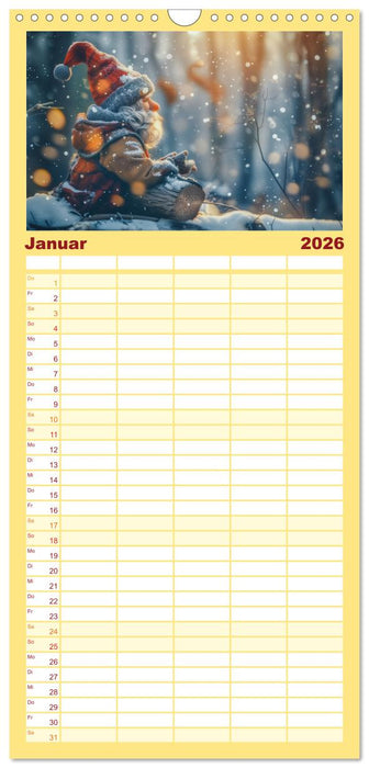 Auf den Spuren der Zwerge (CALVENDO Familienplaner 2026)