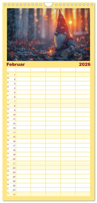 Auf den Spuren der Zwerge (CALVENDO Familienplaner 2026)