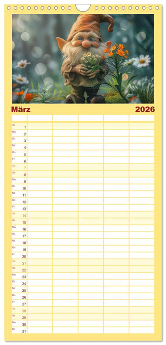 Auf den Spuren der Zwerge (CALVENDO Familienplaner 2026)