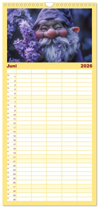 Auf den Spuren der Zwerge (CALVENDO Familienplaner 2026)