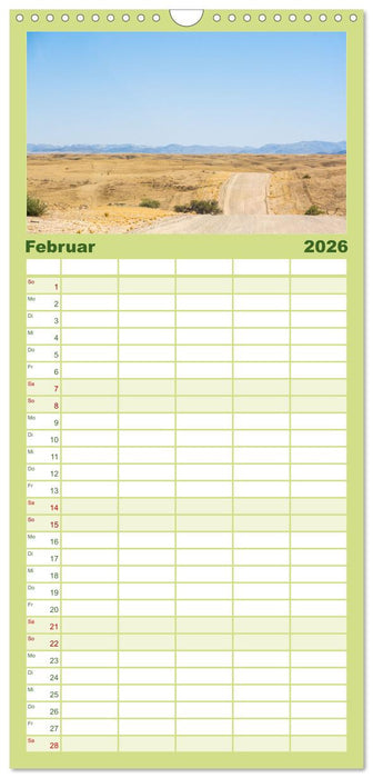 Einmalige Landschaften in Afrika (CALVENDO Familienplaner 2026)