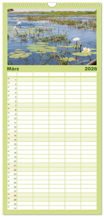 Einmalige Landschaften in Afrika (CALVENDO Familienplaner 2026)