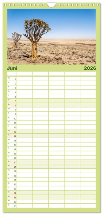 Einmalige Landschaften in Afrika (CALVENDO Familienplaner 2026)